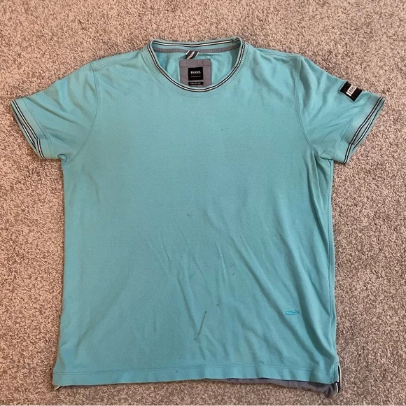 Blue Hugo Boss Green T Shirt Pima Amazon Boss Polo Shirts Top